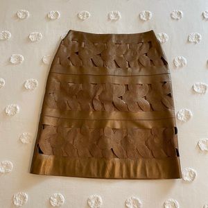 Per Se Leather Skirt